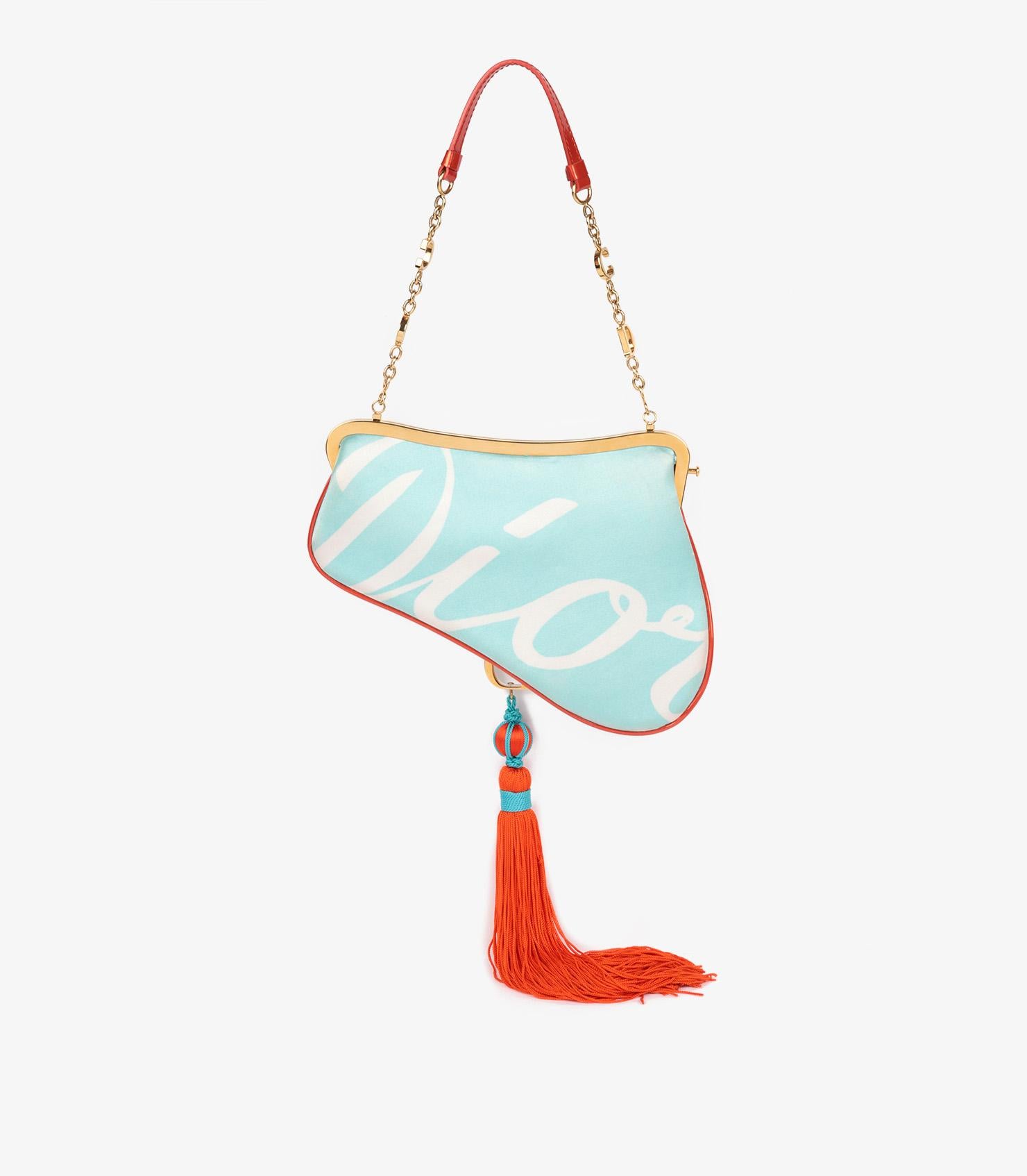 Christian Dior Vintage Tassel Mini Saddle Bag im Angebot 1