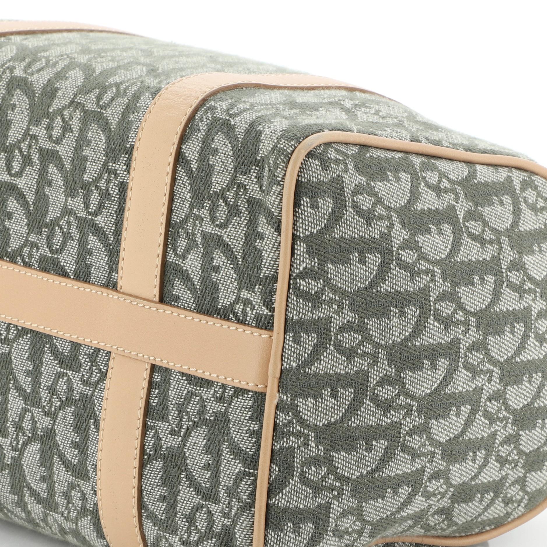 Christian Dior Vintage Trotter Boston Bag Diorissimo Canvas Small In Good Condition In NY, NY