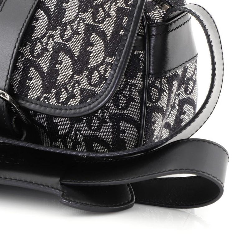 Christian Dior Vintage Trotter Flap Messenger Bag Diorissimo Canvas