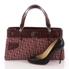 Christian Dior Vintage Trotter Horizontal Tote Diorissimo Canvas Large