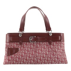 Christian Dior Vintage Trotter Horizontal Tote Diorissimo Canvas Large