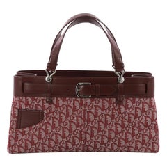 Christian Dior Vintage Trotter Horizontal Tote Diorissimo Canvas Large