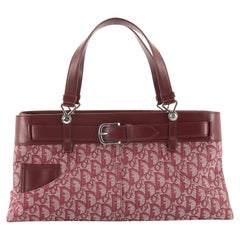Christian Dior Vintage Trotter Horizontal Tote Diorissimo Canvas Large