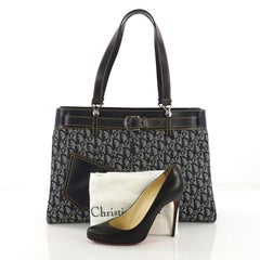 Christian Dior Vintage Trotter Horizontal Tote Diorissimo Canvas XL