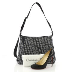 Christian Dior Vintage Trotter Messenger Bag Diorissimo Canvas Large