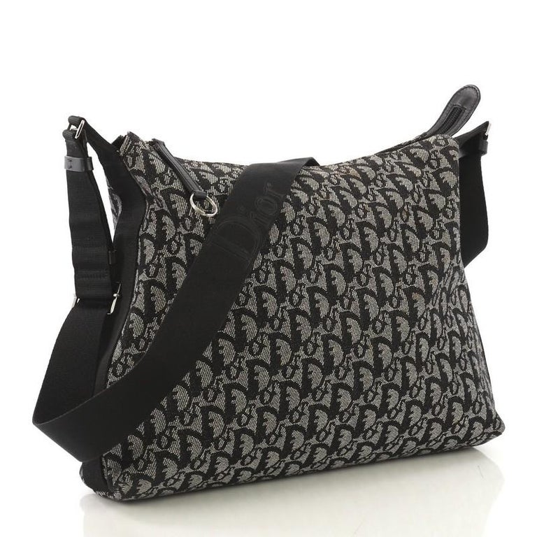 Christian Dior Vintage Trotter Messenger Bag Diorissimo Canvas Large at