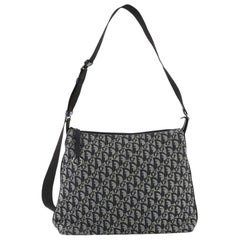 Christian Dior Vintage Trotter Messenger Bag Diorissimo Canvas Large