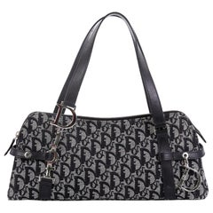 Christian Dior Vintage Trotter Shoulder Bag Diorissimo Canvas Small