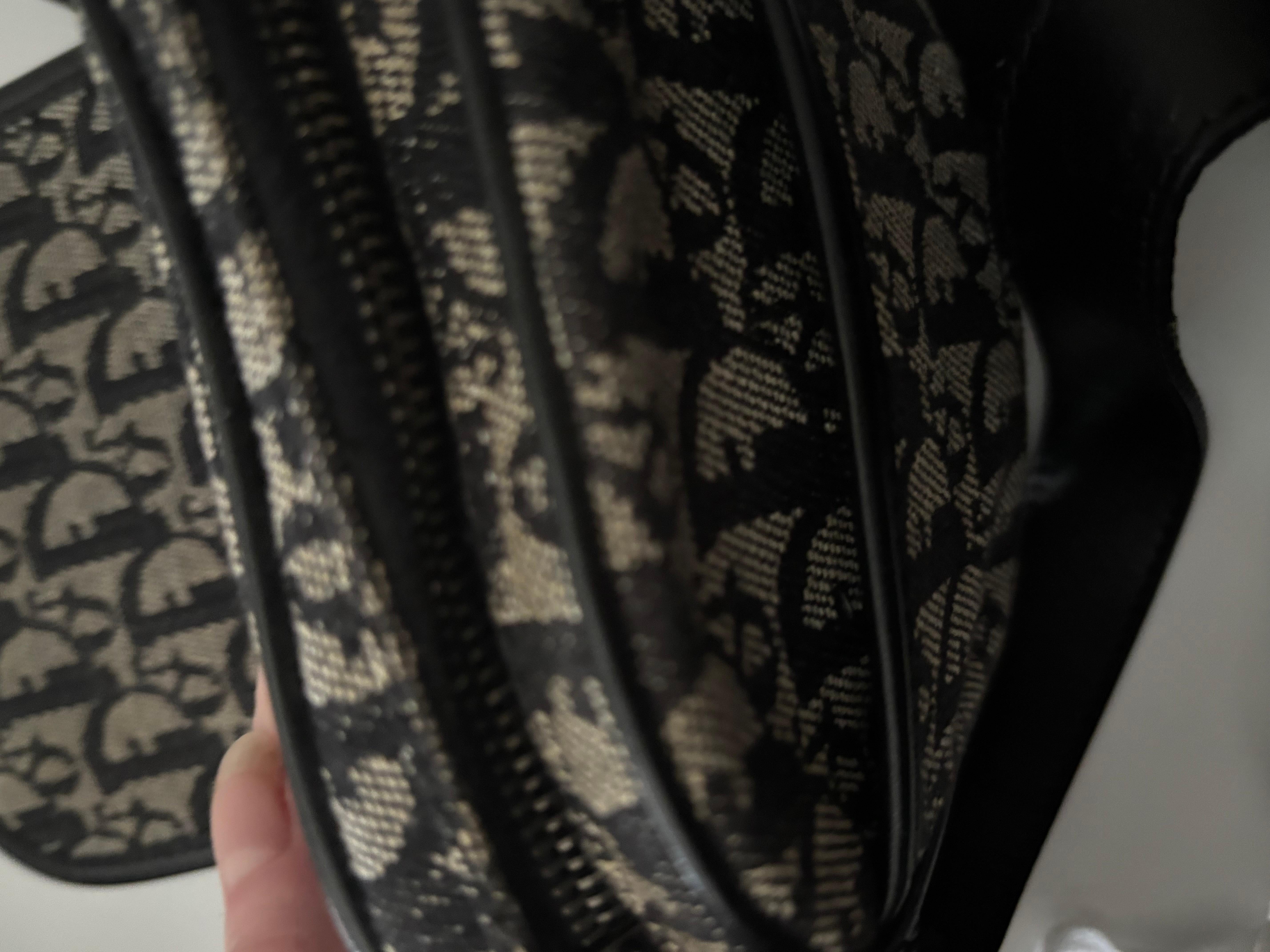 Christian Dior Bolso Vintage Trotter 05RU0043 - Negro y Beige en venta 7