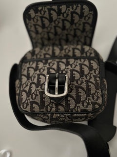 Christian Dior Vintage Trotter Shoulder/Crossbody Bag 05RU0043 - Black and Beige