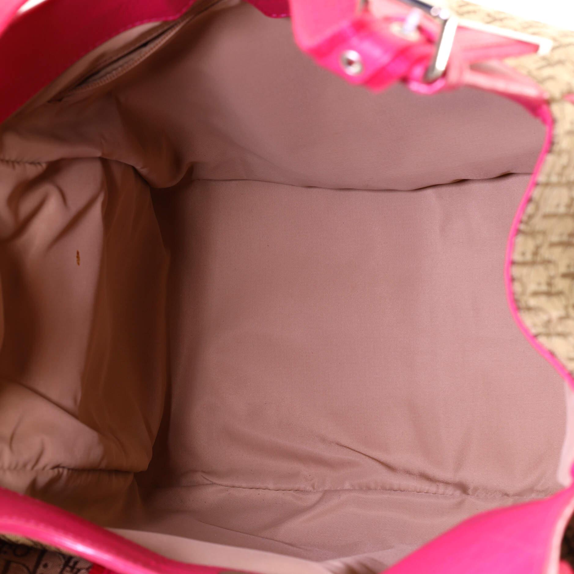 Christian Dior Vintage Trotter Street Chic Pocket Hobo Diorissimo Canvas Medium In Good Condition In NY, NY