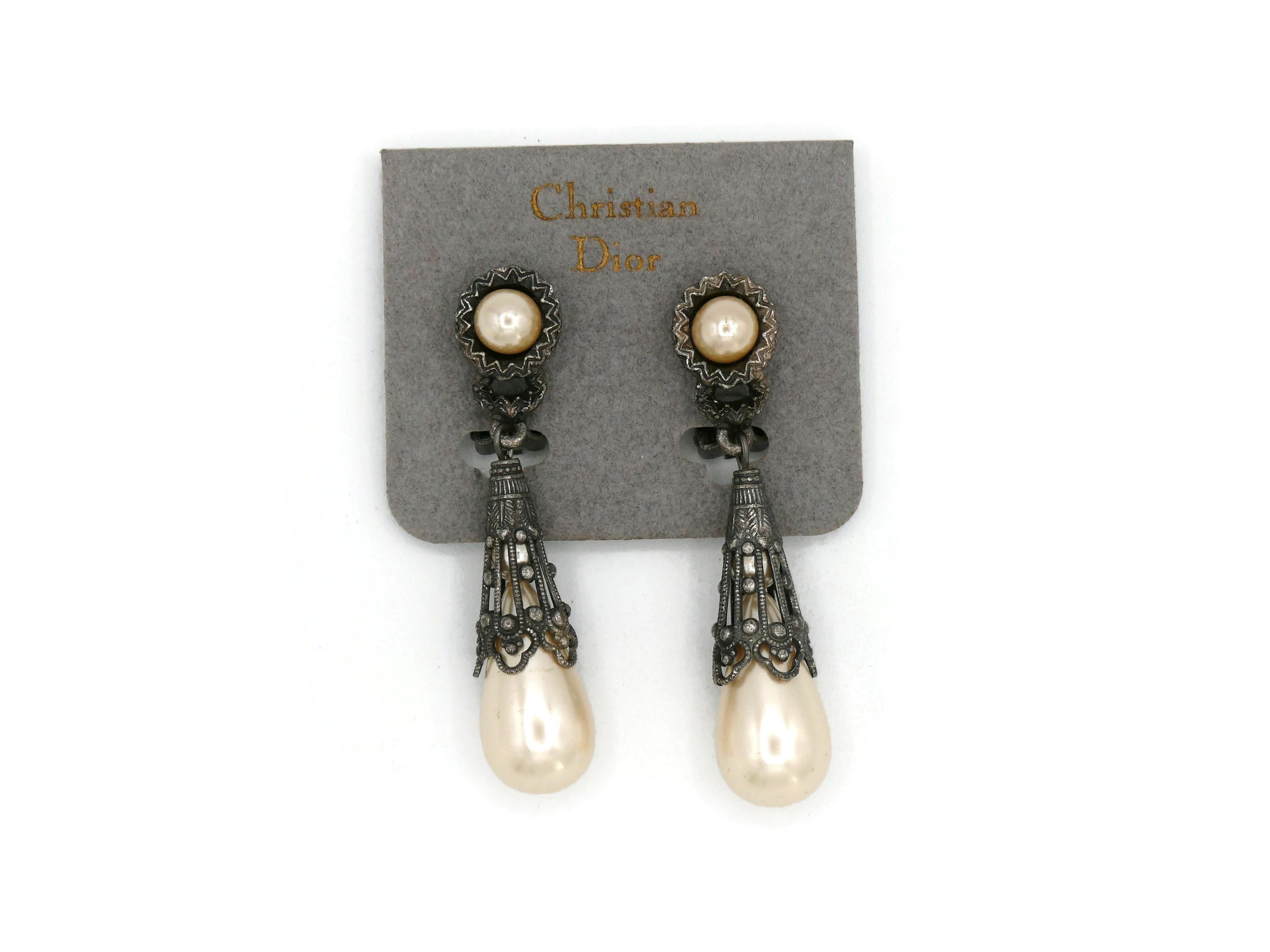 dior dangling earrings