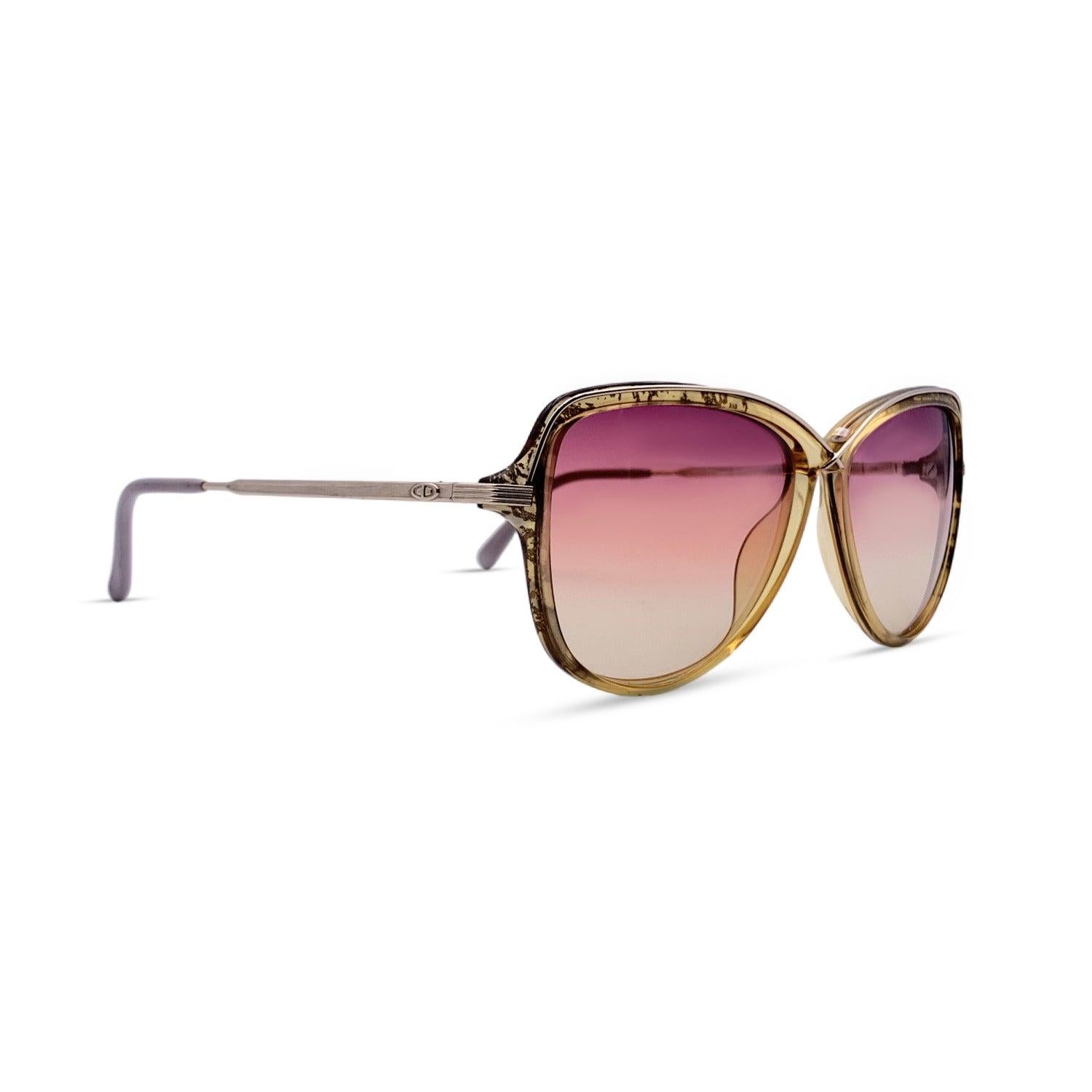 Christian Dior Vintage Women Sunglasses 2530 20 Optyl 58/13 130mm In Excellent Condition In Rome, Rome