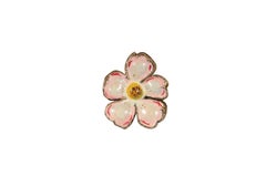 Christian Dior Vintage Y2k John Galliano Flower Ring Size US 5 White Pink Yellow