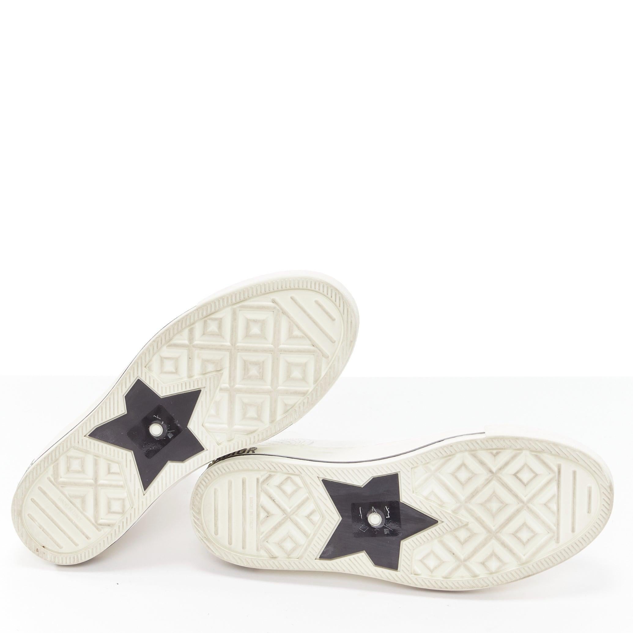 CHRISTIAN DIOR Walk'N'Dior baskets hautes blanches en maille avec logo en dentelle EU375 6