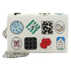 Christian Dior Wallet on Chain Patch Embellished Leather