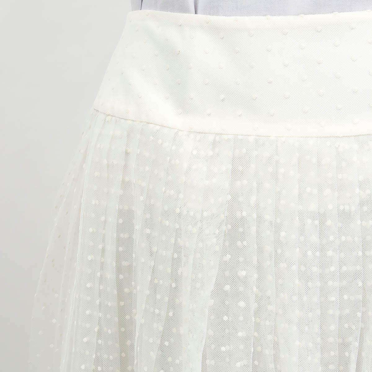 dior white tulle skirt