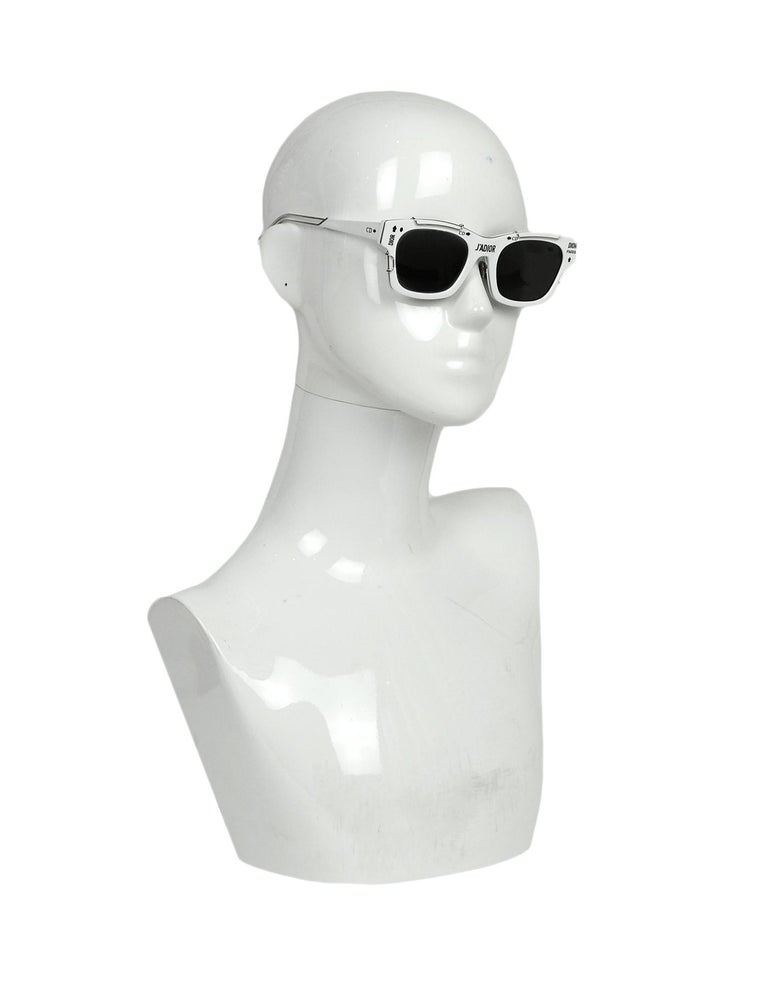 Christian Dior White and Black Acetate 55mm Sunglasses For Sale at 1stDibs | j'adior sunglasses, dior white sunglasses, dior j'adior sunglasses