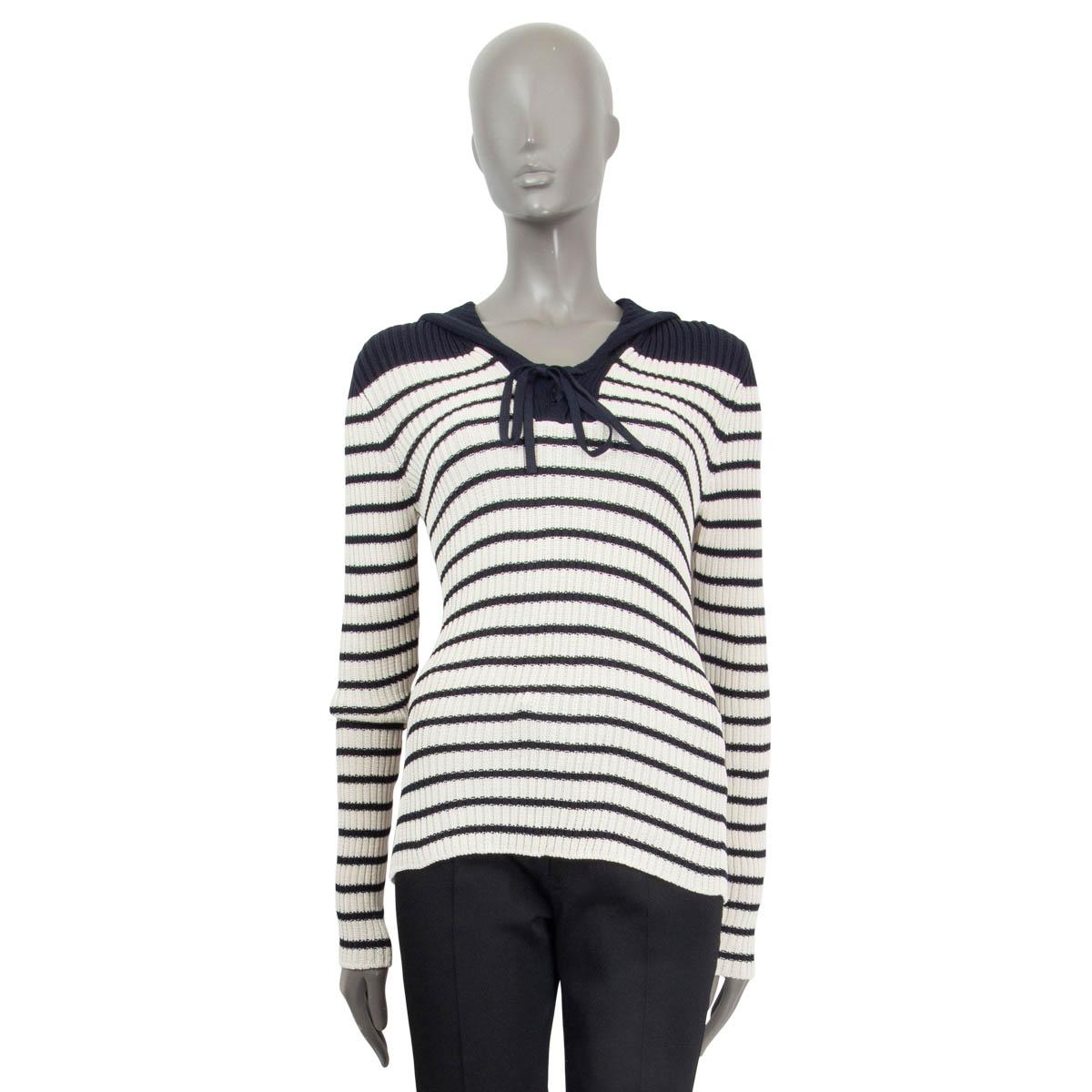 CHRISTIAN DIOR white and blue cotton 2022 MARINIERE STRIPED Sweater 40 M  For Sale at 1stDibs | maglione dior, black and white dior sweater,  christian dior blue sweater