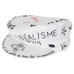 CHRISTIAN DIOR weiße Baumwolle 2018 DAYDREAM WORDS Cap Hut 57
