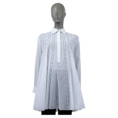 CHRISTIAN DIOR Weißes Hemd aus Baumwolle 2018 LACE TRIM TUNIC S