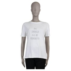 CHRISTIAN DIOR white cotton 2022 WE SHOULD ALL BE FEMINISTS T-Shirt Shirt S
