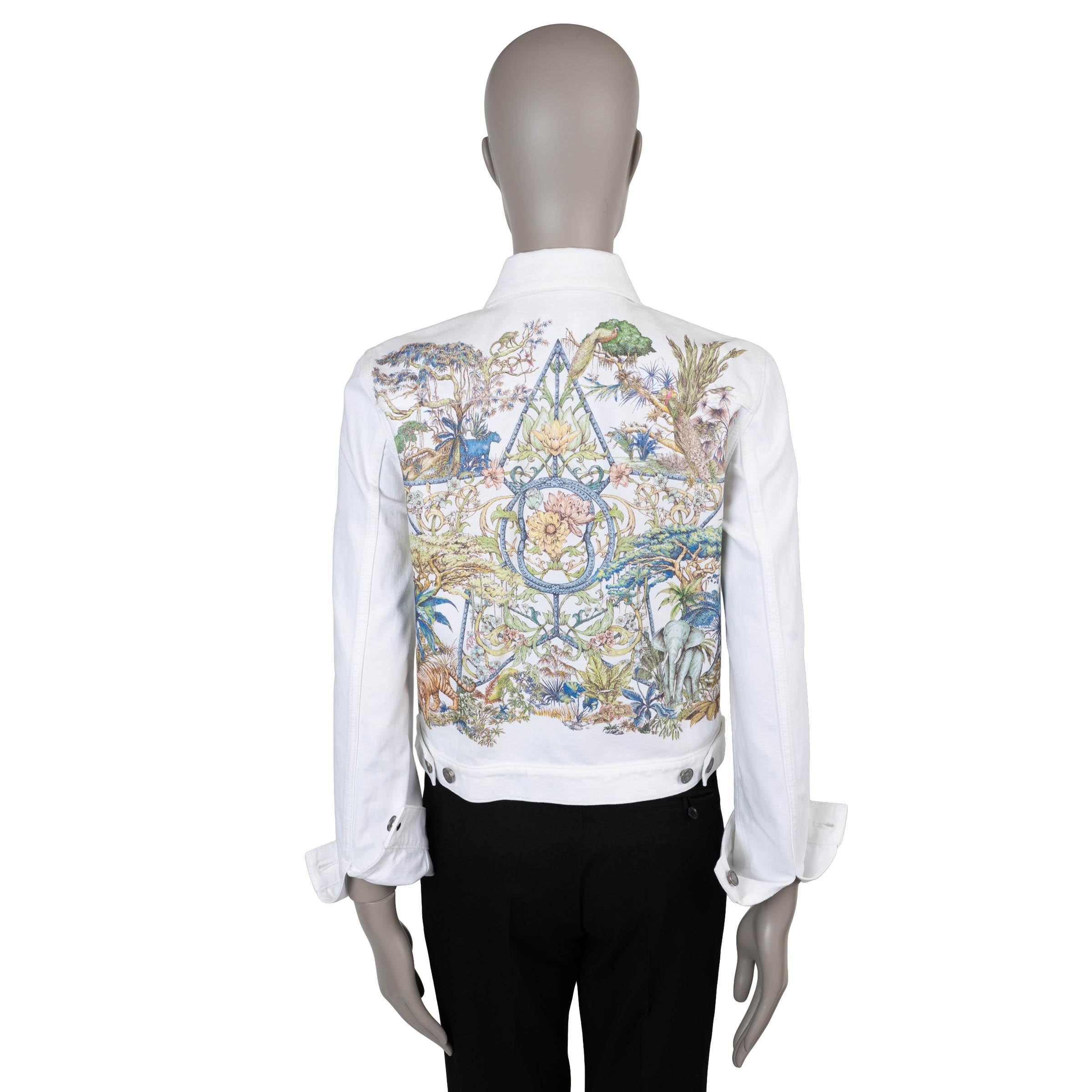 Gris CHRISTIAN DIOR Veste en coton blanc brodée ETOILE 2023 38 S en vente