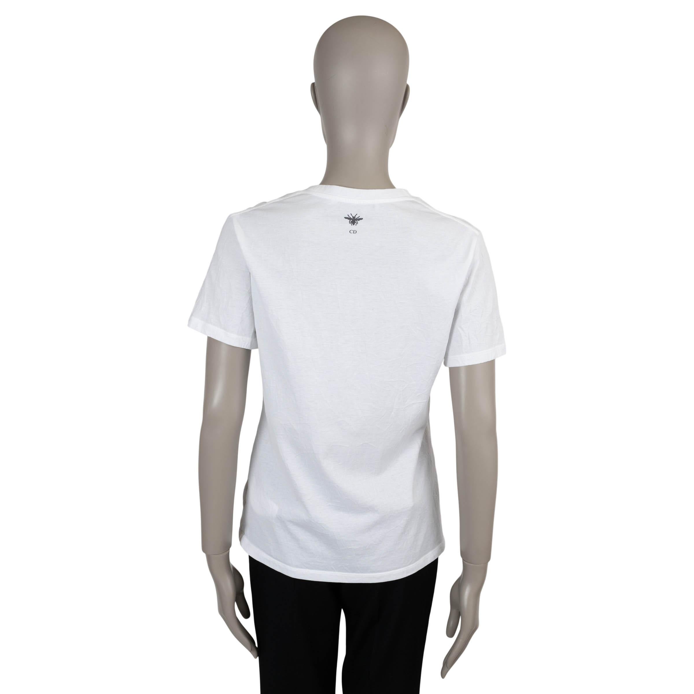 CHRISTIAN DIOR Weißes Baumwollhemd 2023 NON, JE NE REGRETTE RIEN T-Shirt Shirt M (Grau) im Angebot