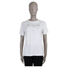 CHRISTIAN DIOR white cotton 2023 NON, JE NE REGRETTE RIEN T-Shirt Shirt M