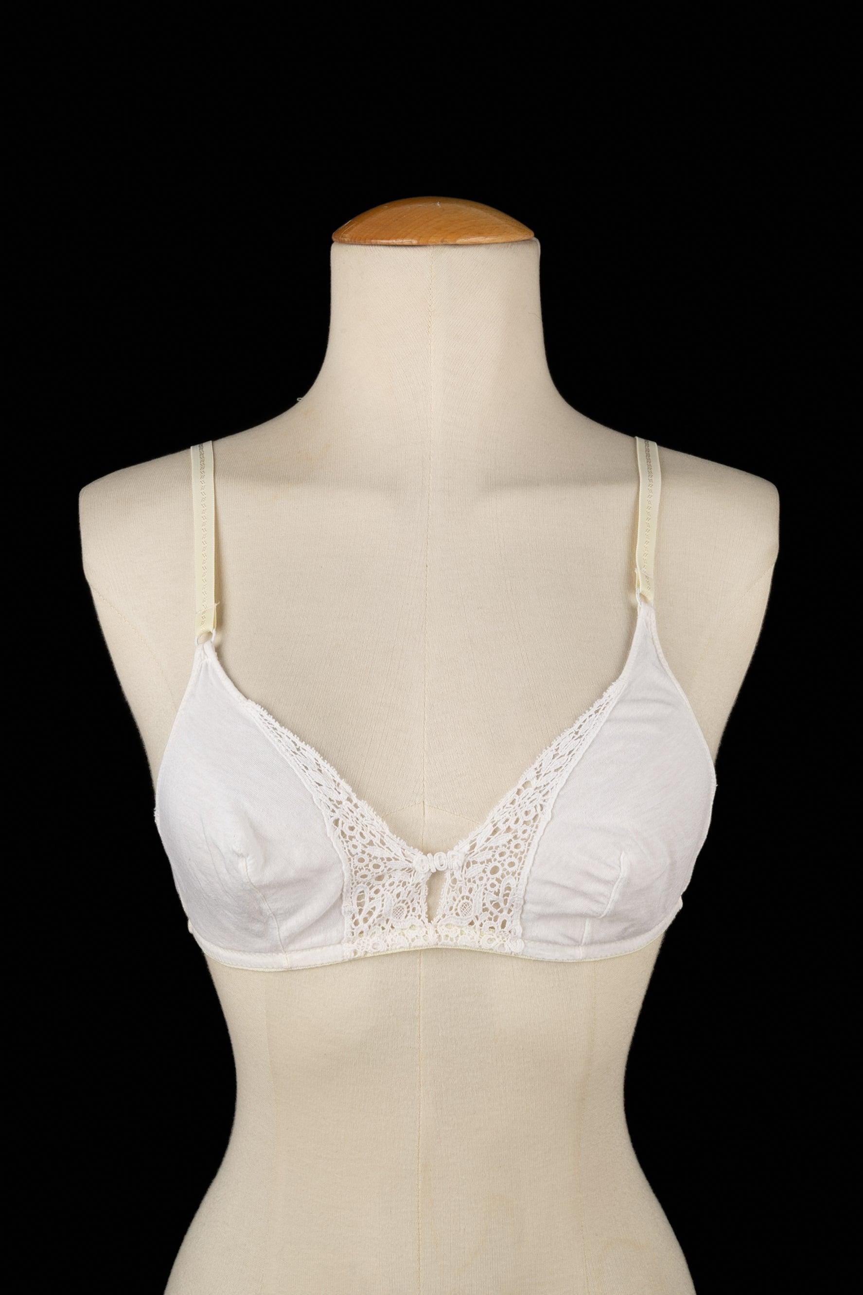 Christian Dior White Cotton Lingerie For Sale
