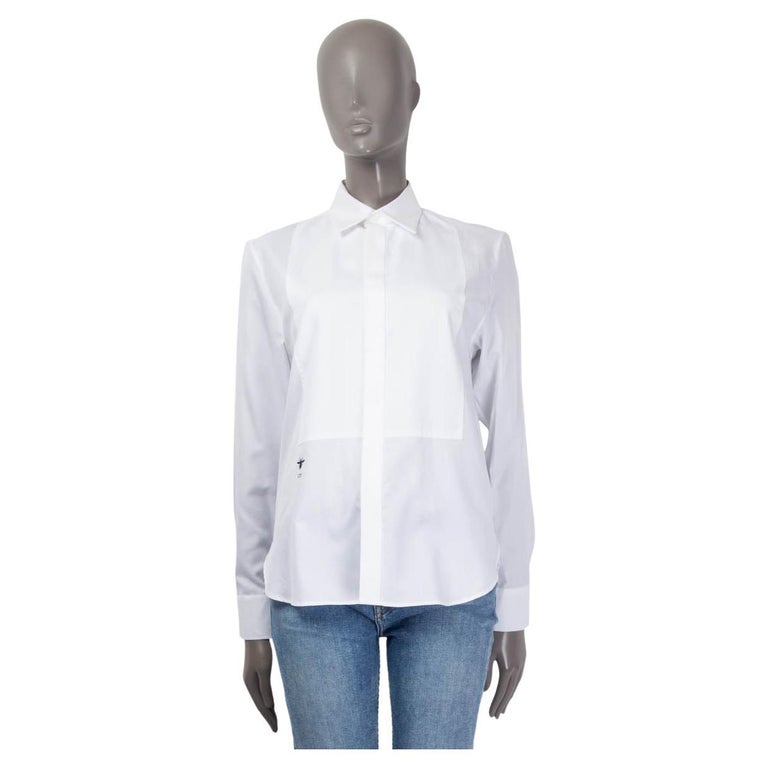 dior bee dress shirt DIOR MEN 2017 Bee Accent Dress Shirt - Black Dress Shirts, Clothing - DIORM55191
