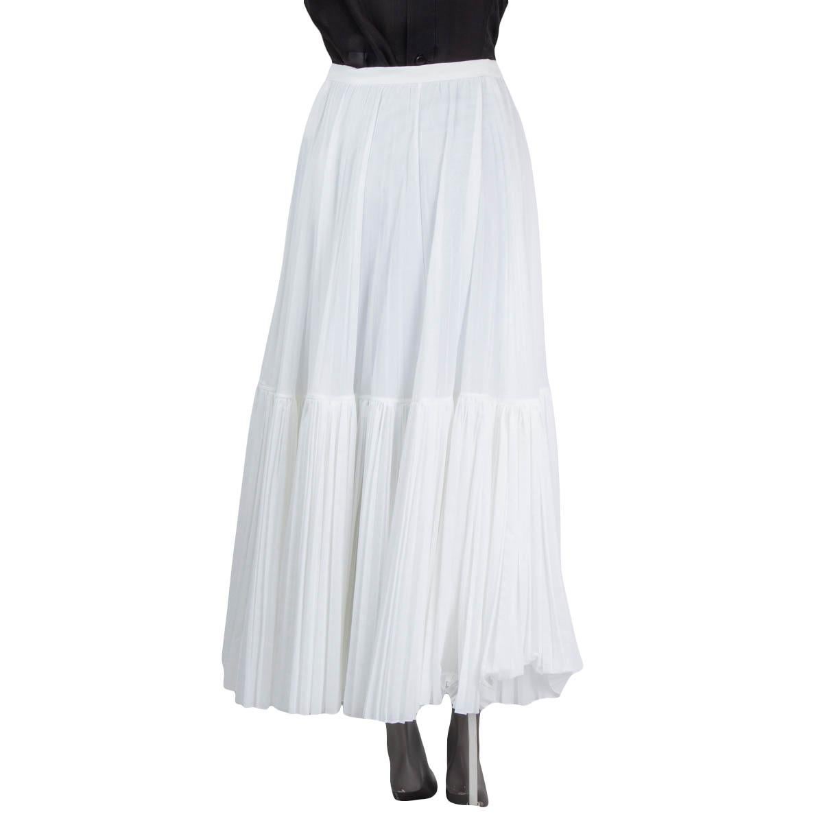 white broomstick skirt