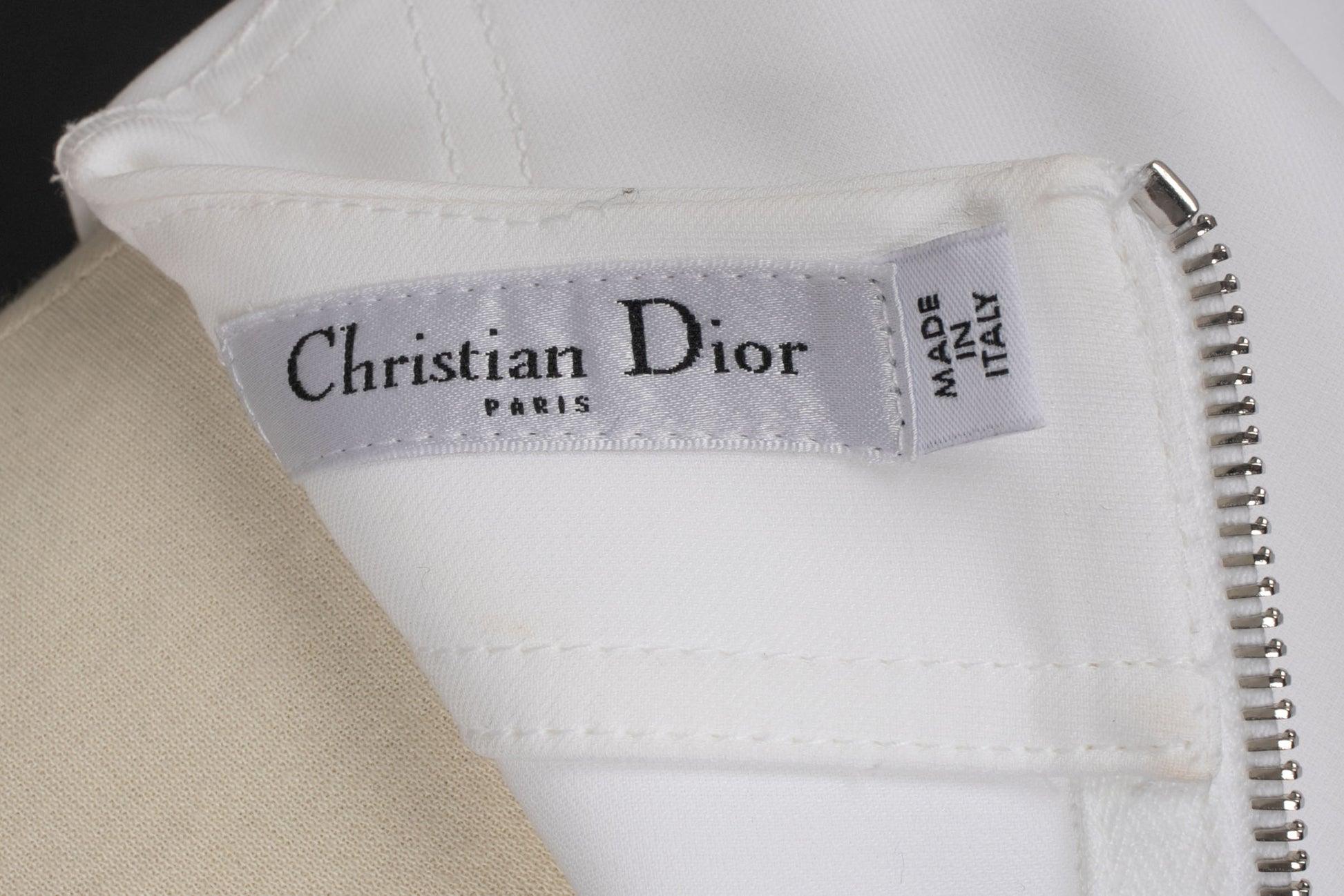 Christian Dior White Cotton Top For Sale 3