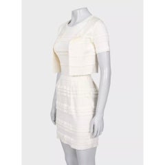 Christian Dior White Dress & Jacket Set - Size S