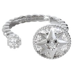 Christian Dior White Gold Diamond Rose Des Vents Ring