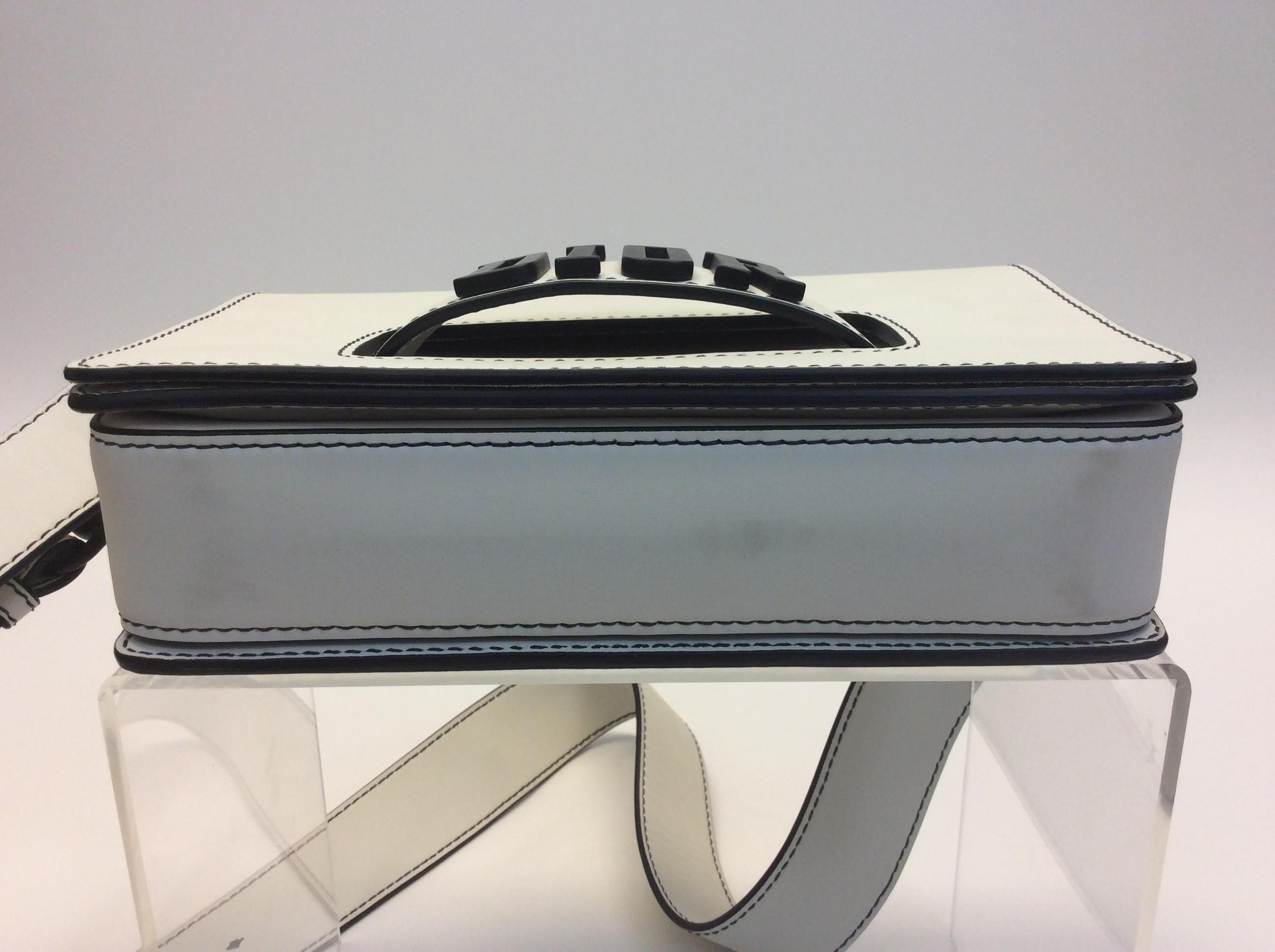 Gray Christian Dior White J'Adore Crossbody/Clutch For Sale