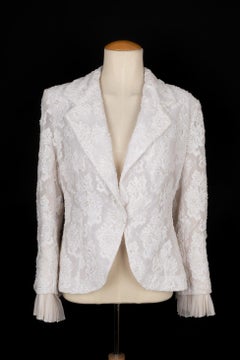 Antique Christian Dior White Lace Jacket