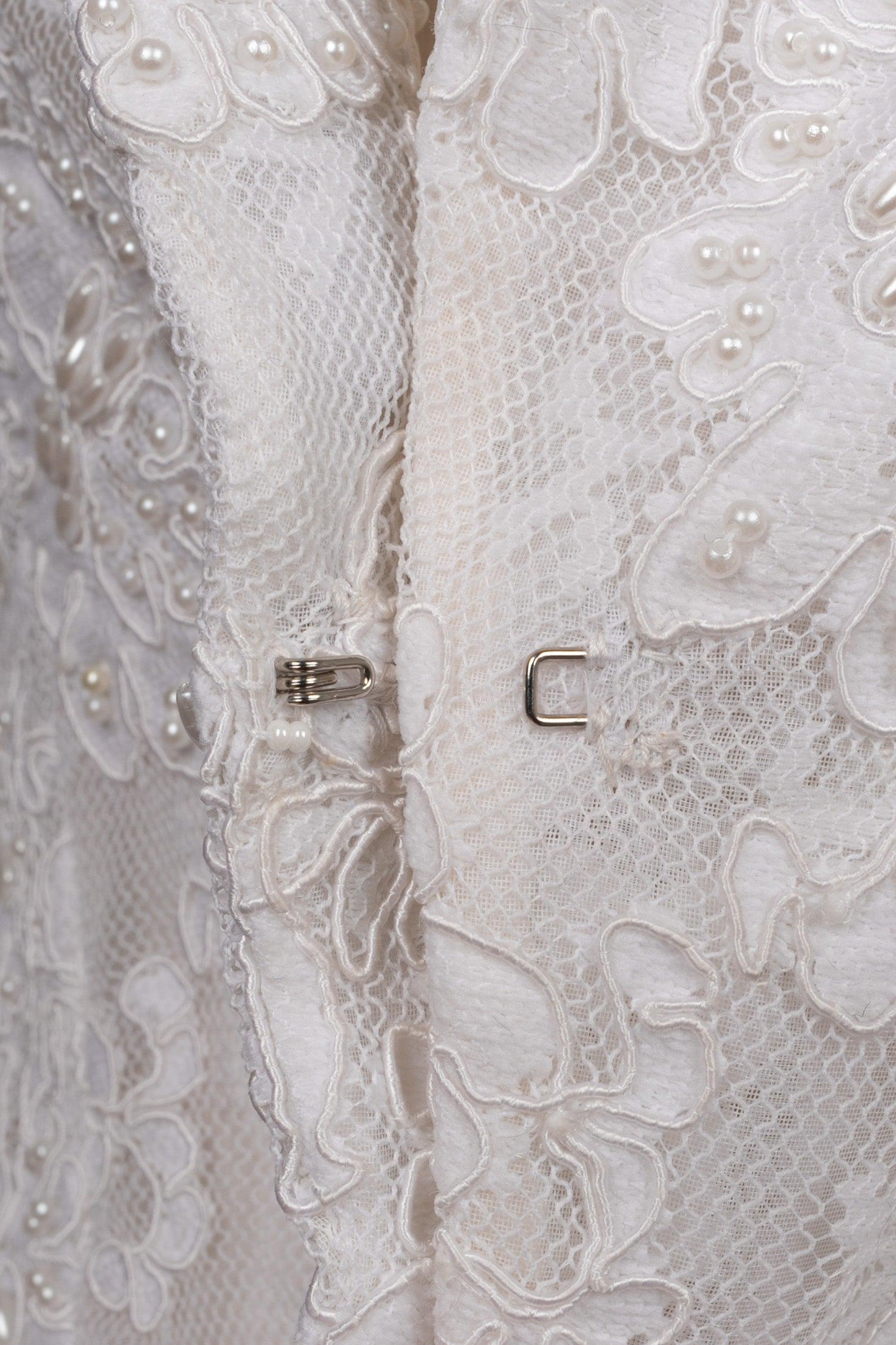Women's Christian Dior White Lace Jacket