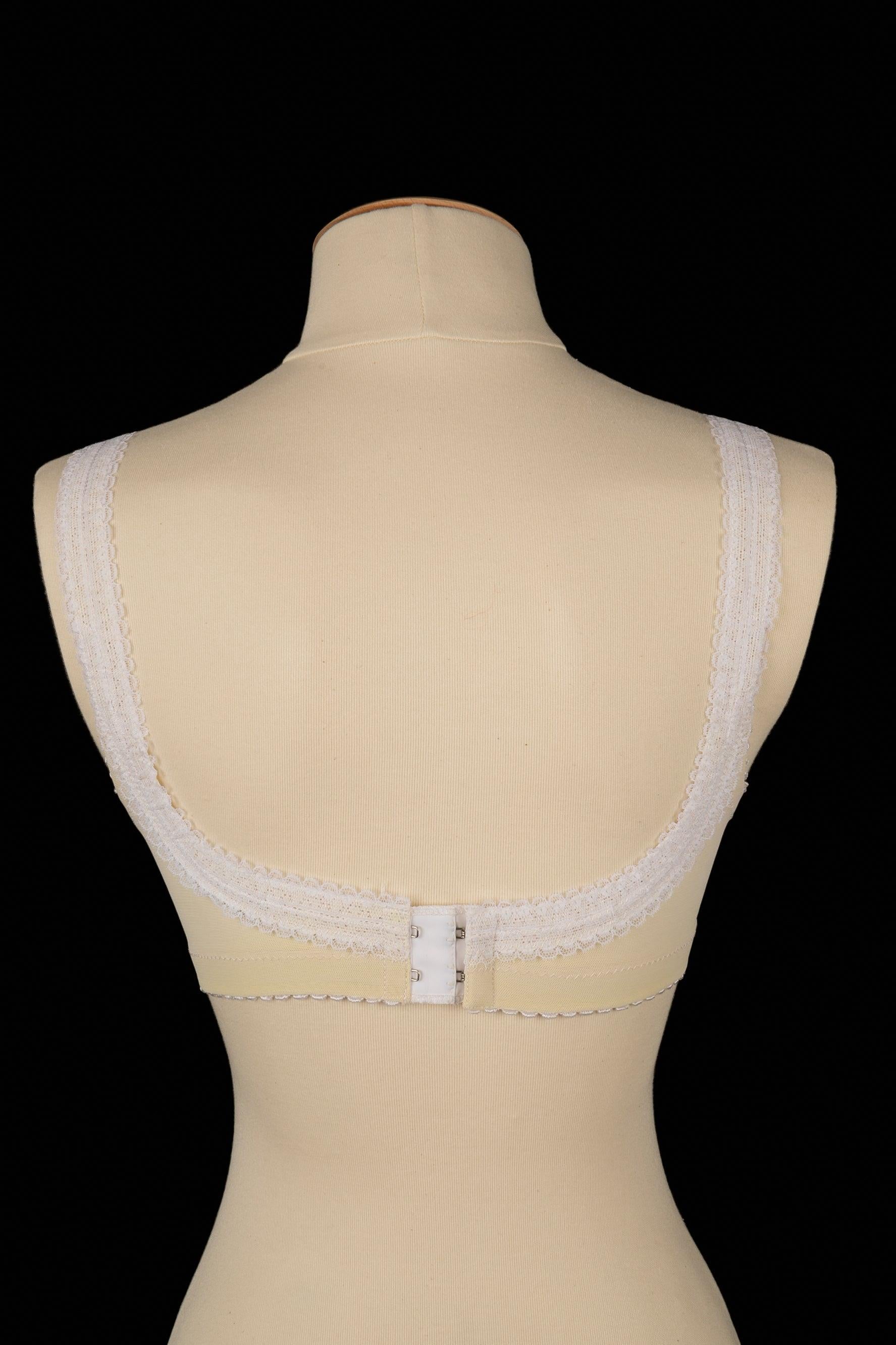 Christian Dior White Lace Lingerie In Excellent Condition For Sale In SAINT-OUEN-SUR-SEINE, FR