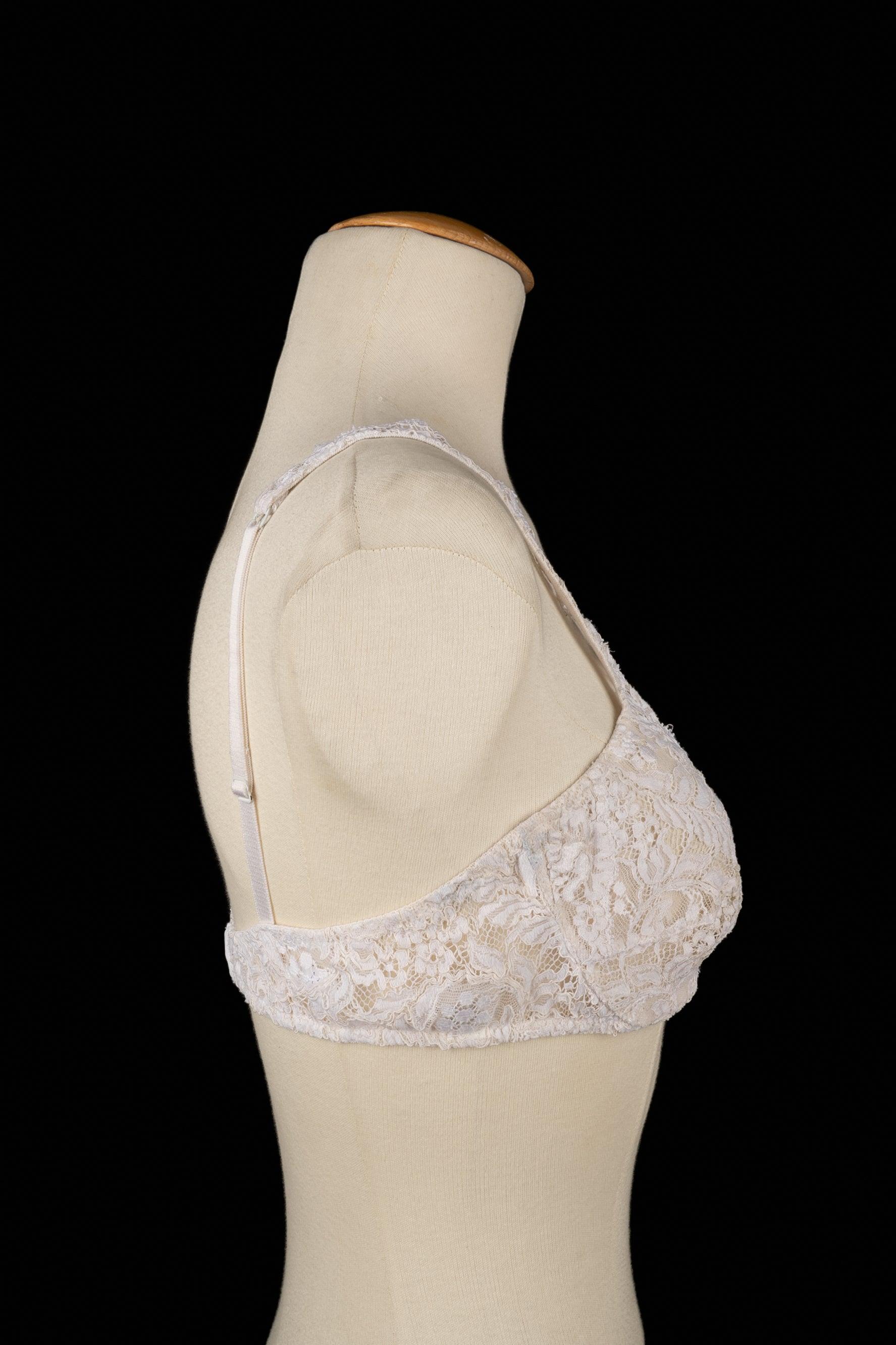 Women's Christian Dior White Lace Lingerie For Sale