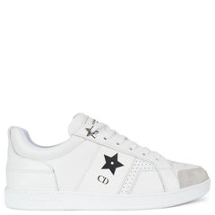 CHRISTIAN DIOR - Baskets montantes en cuir blanc et daim « Star » 37,5