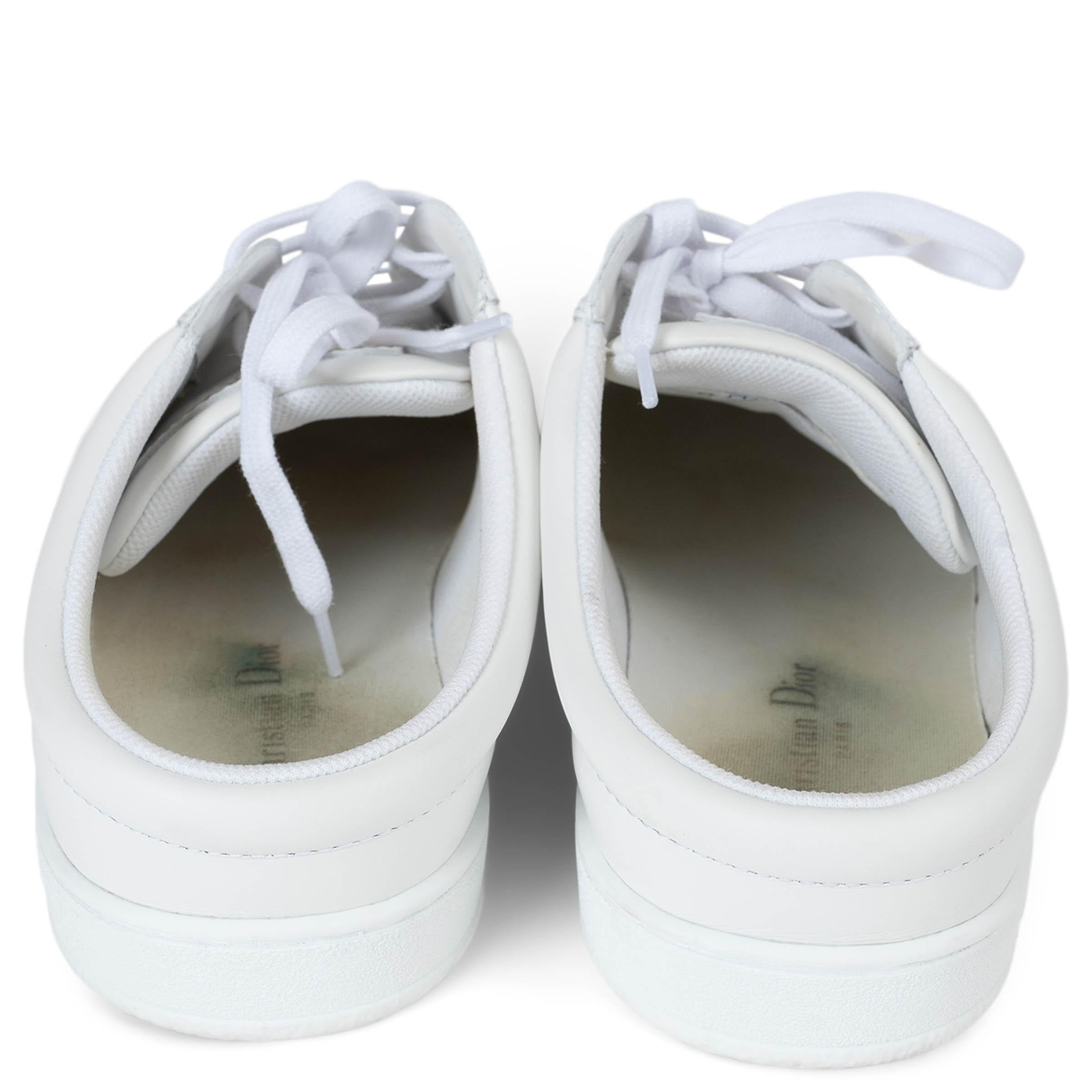 CHRISTIAN DIOR Weißes Leder & Wildleder STAR Sneakers Schuhe 38 Damen im Angebot