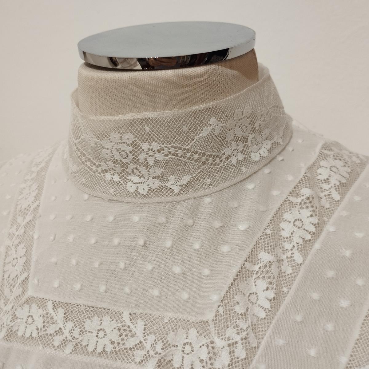 Women's Christian Dior White Long Lace Dress FR 36 / IT  40