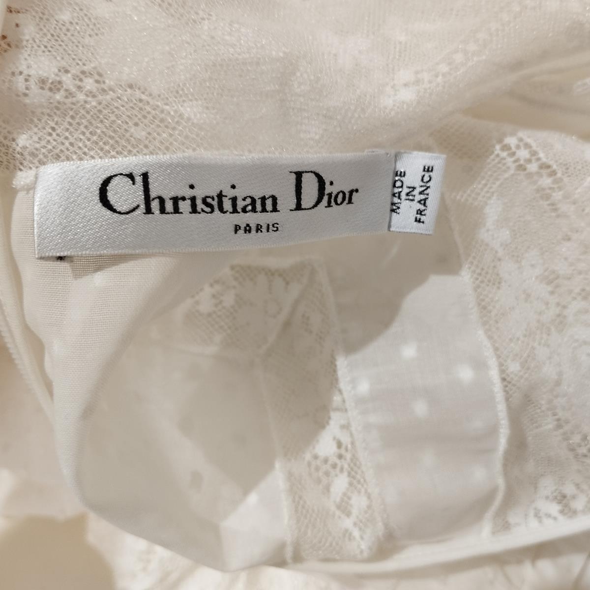 Christian Dior White Long Lace Dress FR 36 / IT  40 5