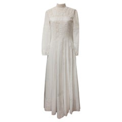 Christian Dior White Long Lace Dress FR 36 / IT  40