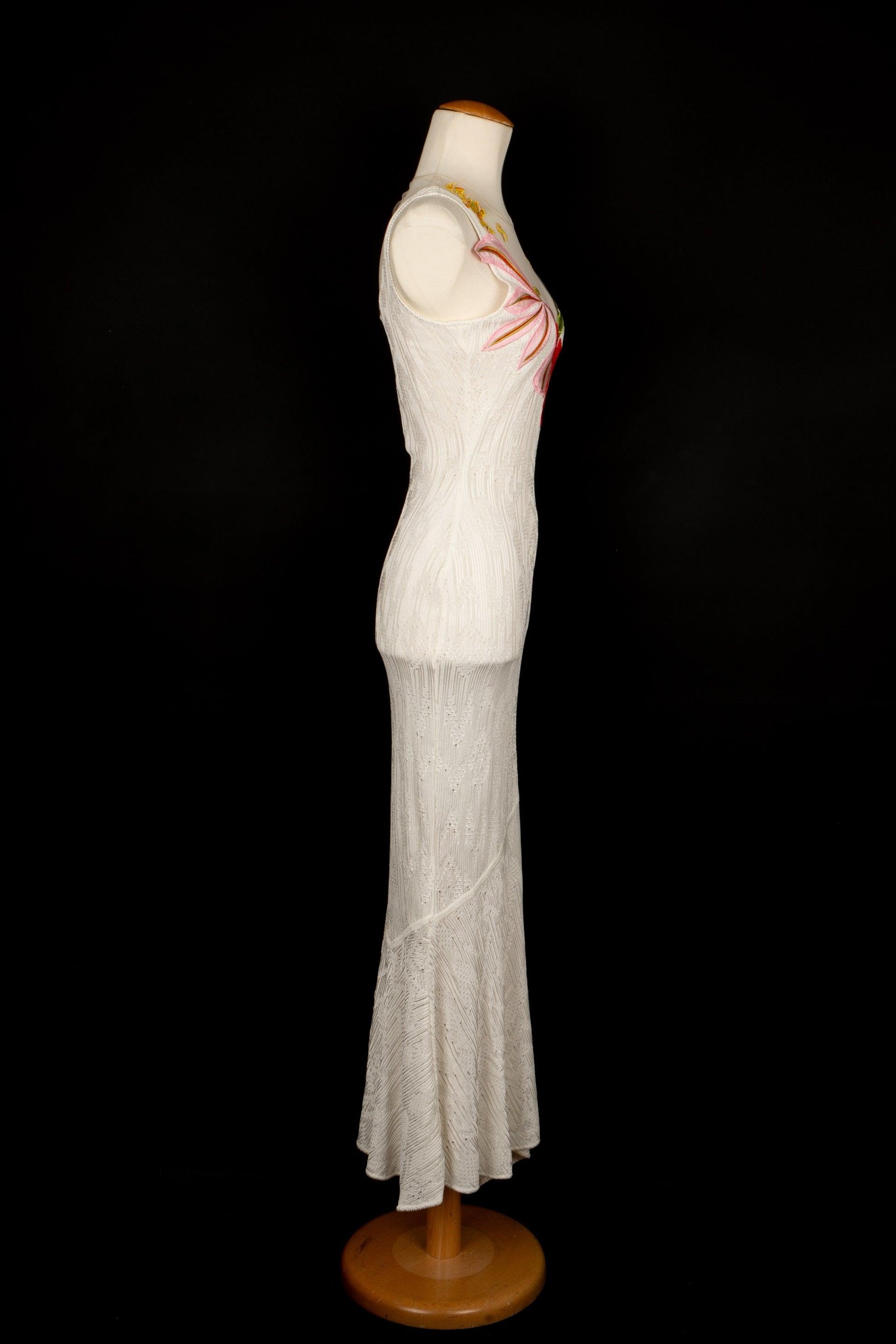 Women's Christian Dior White Mesh Dress, 2000s