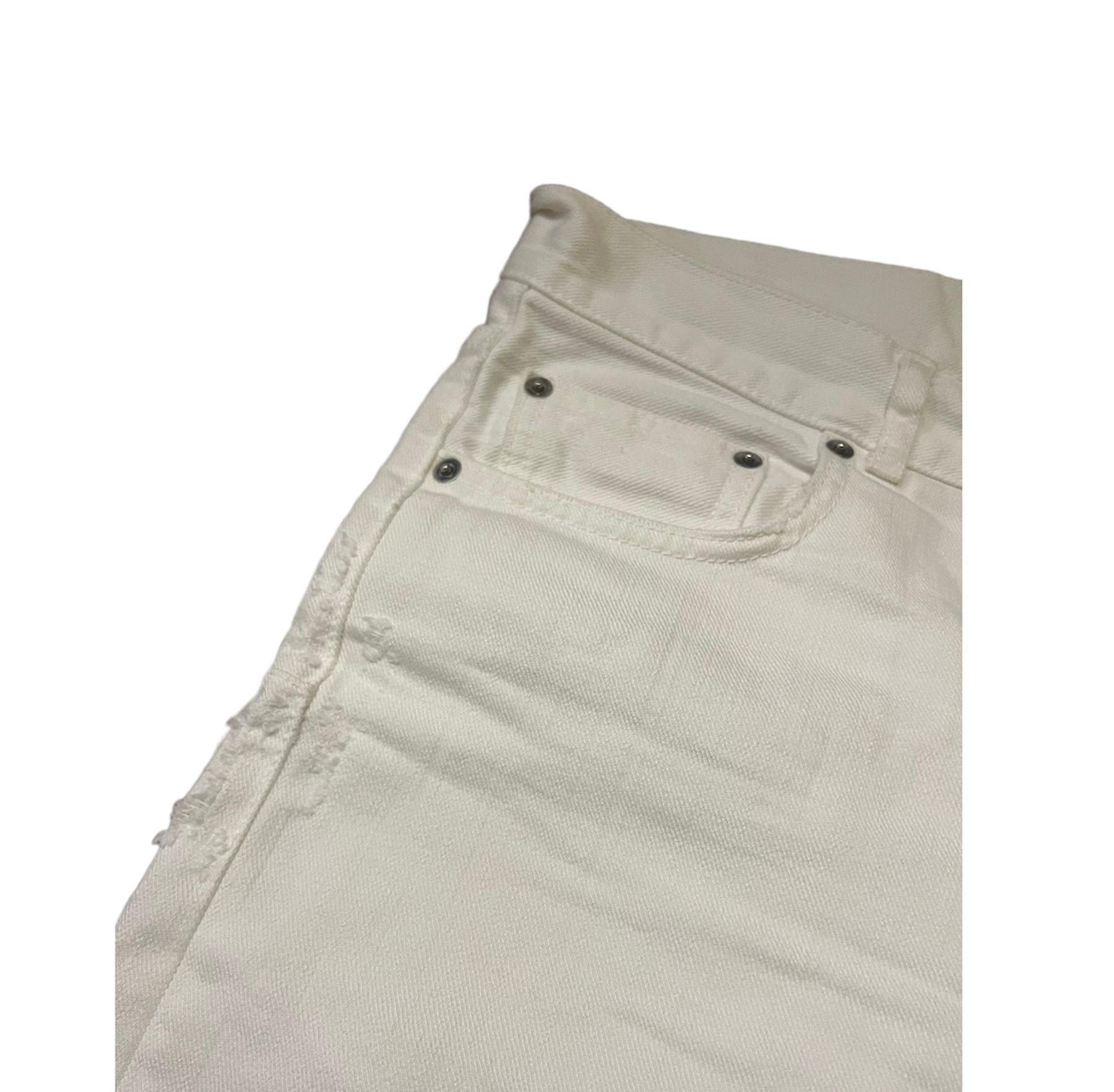Women's Christian Dior White Pant Jeans, Size 36 For Sale