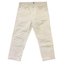 Christian Dior White Pant Jeans, Size 36