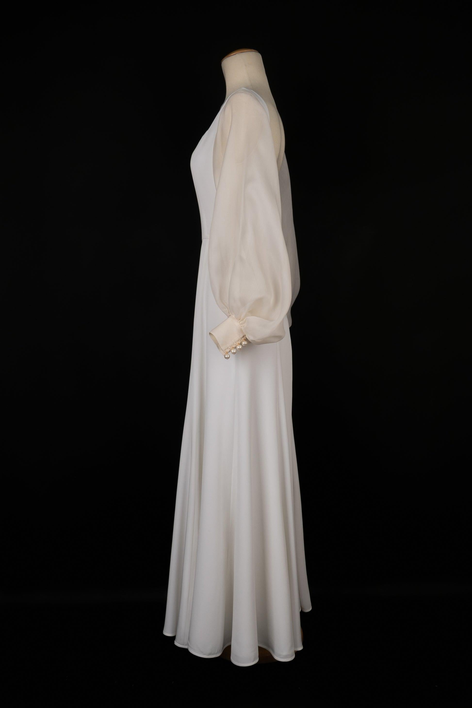 Christian Dior Weißer Hosen-Overall, 1993 (Grau) im Angebot