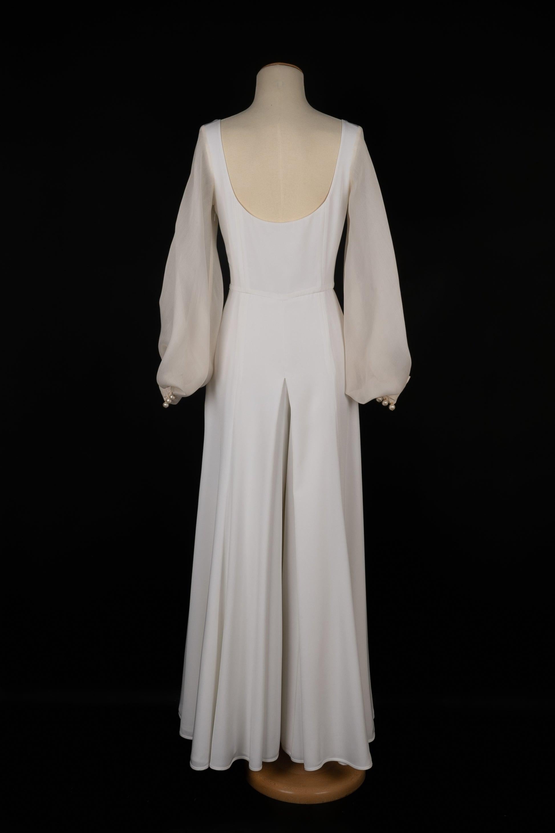 Christian Dior Weißer Hosen-Overall, 1993 im Zustand „Gut“ im Angebot in SAINT-OUEN-SUR-SEINE, FR